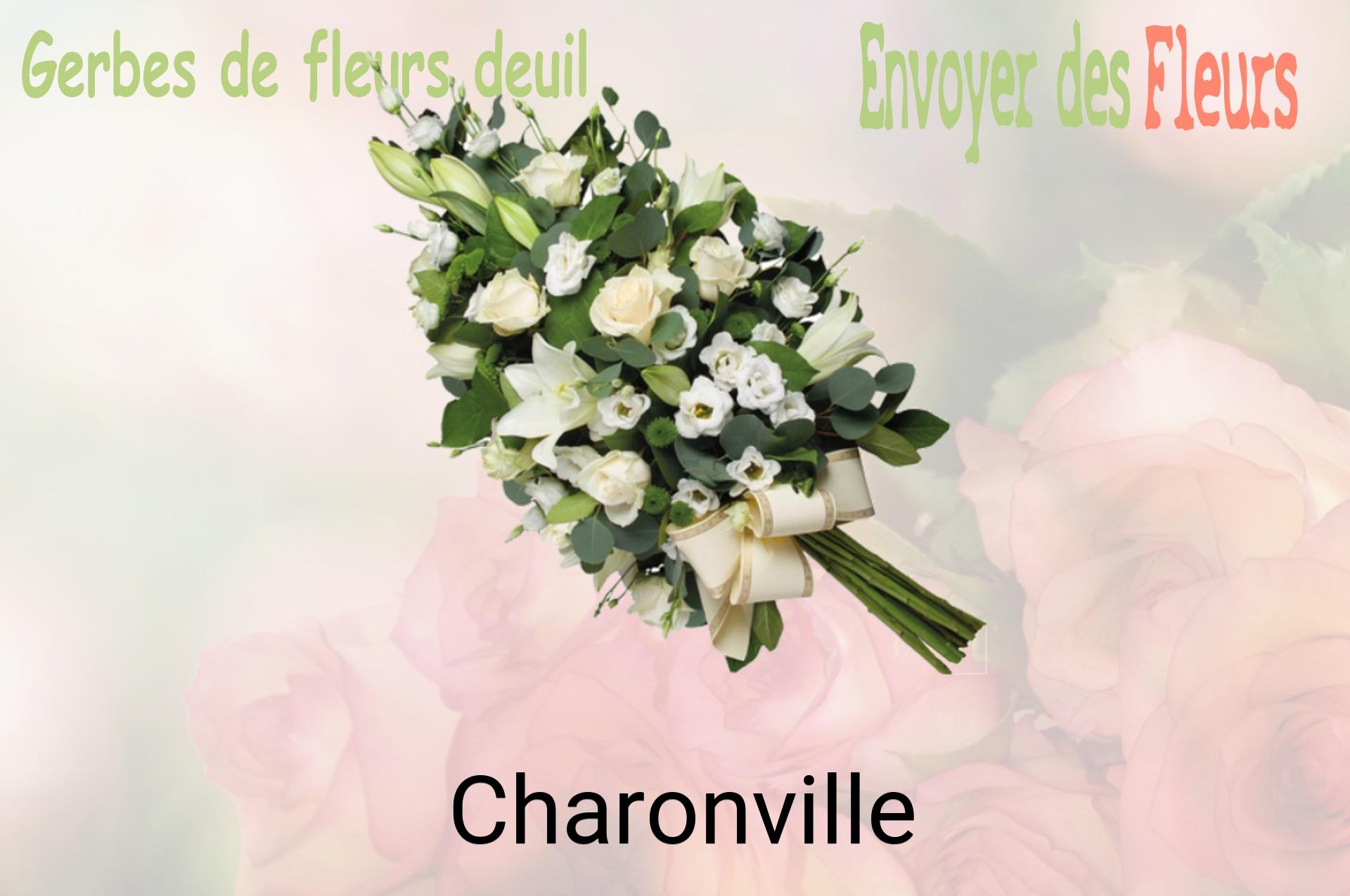 Gerbe de fleurs de deuil livrée à Charonville